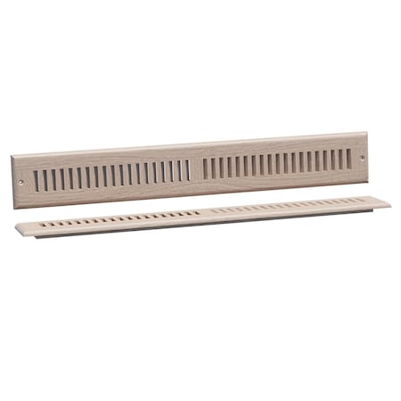 Designs Of Distinction 24"L Self Rimming Toe Kick Vent - White Oak 01992024WK1